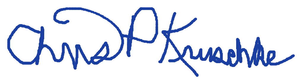 Chris Kruschke — signature