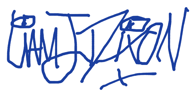 Liam Dixon — signature