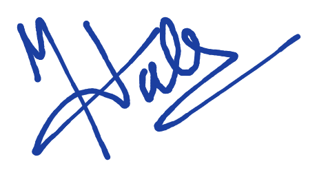 Michael Hall — signature