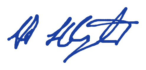 Albert Holgate — signature