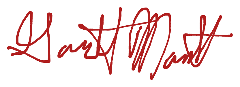 Garrett Manhart — signature